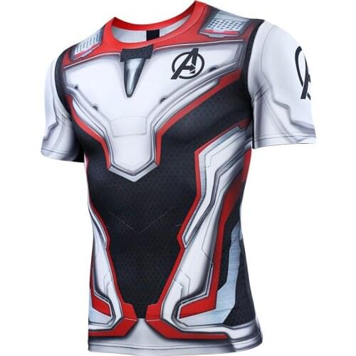 S-4XL 3D Printed T shirts Men Compression Shirt Cosplay Costume Clothing Sports Quick Dry Fitness Short Sleeve Summer Tops Male