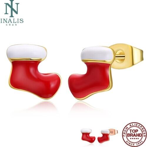 INALIS Women's Gold Earrings