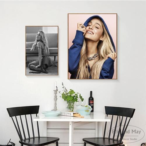 Ariana Grande New Style Singer Canvas Art Print Painting Modern Wall Picture Home Decor Bedroom Decorative Posters No Frame