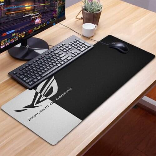 Kawaii Mouse Pad Asus Rog Deskpad Gamer Keyboard Gaming Accessories Mousepad Anime Mat PC Gamer Cabinet Desk Protector Mausepad
