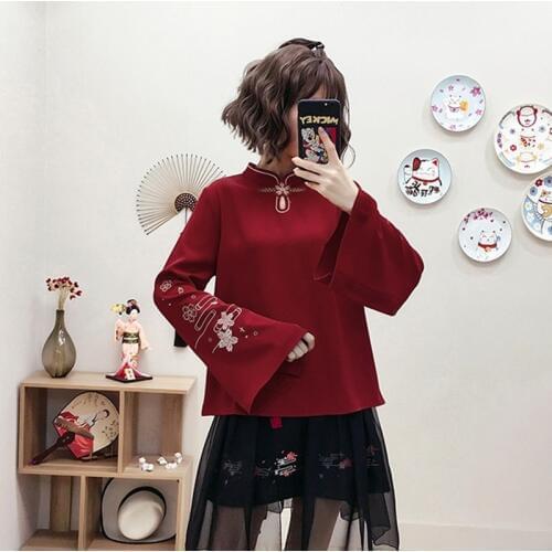 White Women Top 2019 Japanese Cosplay Kimono Mandarin Collar Japanese Sweets Kimonos Harajuku Kawaii Japanese Clothes FF2079