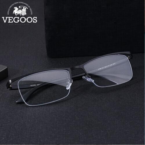VEGOOS Computer Glasses Men Anti Blue Rays Blocking Radiation Retro Square Classic Business Style Frame Computador Oculos#5166A