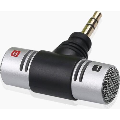 Kebidu 3.5mm Mini Jack Condenser Microphone Mini Stereo Dual Microphone for PC Laptop Notebook for Recorder Recording