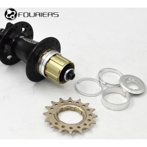FOURIERS Cold Forged Cr-mo Heat Treated Steel Fixed Gear CASSETTE Hub Rear Freewheel Teeth 12T,16T,17T,18T,19T Bicycle Bike Cogs