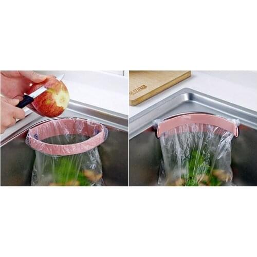 Kitchen Sink Trash Bag Rack Garbage Bag Holder Hanging Kitchen Cabinet Hanging Trash Rack Kitchen Supplies Gadgets Storage Rack