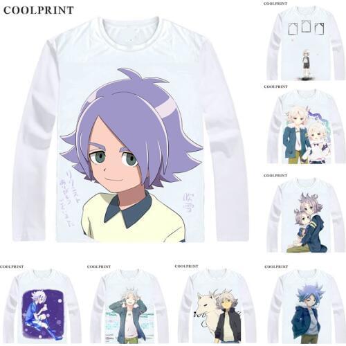 Coolprint Fubuki Shirou T Shirt Inazuma Eleven Fubuki Twins Men T-shirt Casual Vintage TShirt Printed Long Sleeve Shirts