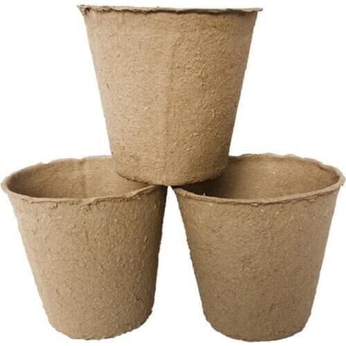 Seed Starter Peat Pots Kit for Garden Seedling Tray 100% Eco-Friendly Organic Germination Seedling Trays Biodegradable 20 Pack