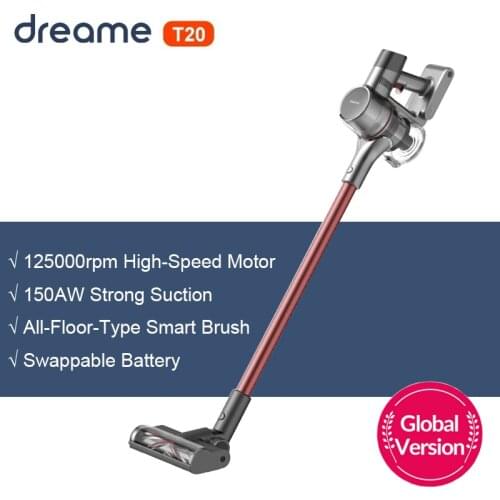 New Dreame T20 Handheld Cordless Vacuum Cleaner All in One Wireless Portable Dust Collector 25kPa Strong Suction Floor Aspirator