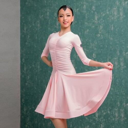 Latin Dance Dress Girls Salsa Dancewear Samba Dancer Outfits Performance Costume Designer Dress Ballroom Practice Wear JL2742