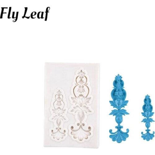 2021 Hollow embossed surrounding series 4 silicone mold 3D European style three-dimensional lace Cake Mold DIY Cake Decorating