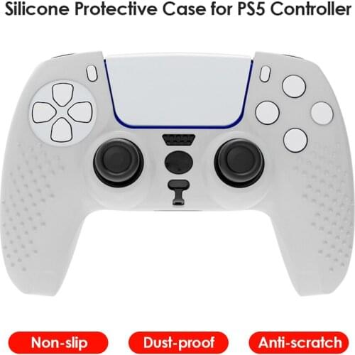 Portable Carrying Decor Silicone Gamepad Case Dustproof for Sony Playstation 5 PS5 Controller Protective Cover