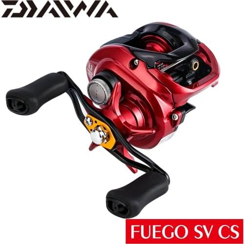 DAIWA FUEGO SV CS Baitcasting fishing reel 103HL 103SH 103SHL SV Spool Saltwater Fishing Tackle MAX DRAG 5KG 5+1BB weight 200g