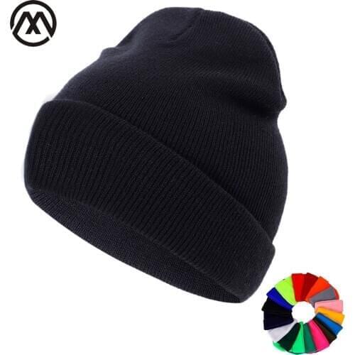 Mens/women winter hats ladies beanie multicolor warm cotton hats ski masks men hats turbans solid color outdoor Innocent cap