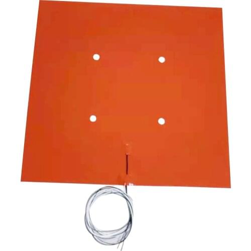 Silicone Heater 500*500 for Creality Ender 3 Pro 3D Printer Heated Bed 220v@1000w C/W Adhesive and 100k 3950 Thermistor