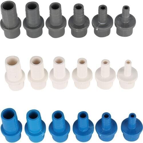 3Pcs Garden Water Connectors ID 20mm Thicken PVC Straight Reducing Connector 8/10/12/14/16/18 Barbed Fish Tank Drainage Adapter