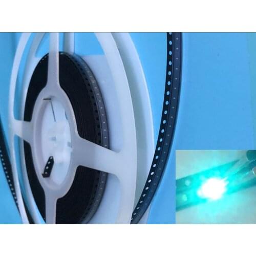 100PCS 1005 0402 Ice Blue 0.01W Super Ultra Bright SMD LED Indication smd 0402 led clear blue 0402 diodes