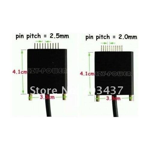 Universal External Laptop notebook Battery charger connecting wires 1pc 2.0mm & 1pc 2.5mm connectors (only for our charger)