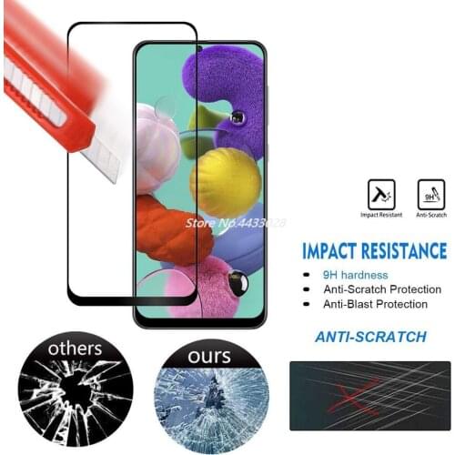 16D Full Cover Tempered Glass For Samsung Galaxy A11 A41 A51 A71 A81 A91 Screen Protector On Samsung Note 10 S10 Lite Glass Film
