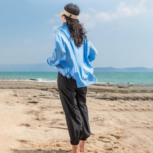 OhSunny Women Pants Anti-UV Sun Protection High Waist Stretch Thin Breathable Trousers Jogger Running Sports Pants Ladies