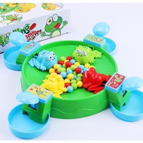 Animal Crazy Greedy Frog Peas Toys Fun Parent-Child Interactive Board Game Childrens Educational Toys Body Educational