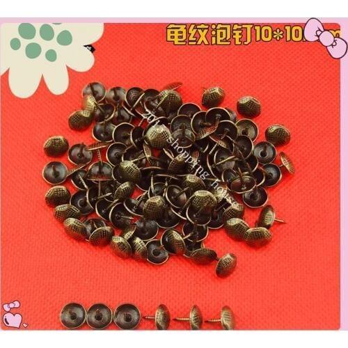 10mm*10mm earth flower bronze color iron Upholstery Nail Jewelry Box Wall Door Sofa Furniture Decorative Tack Stud Pushpin