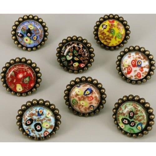 1xHandmade Craft Glass Cabinet Knobs for Home Decor Cupboards Drawers Furnitures
