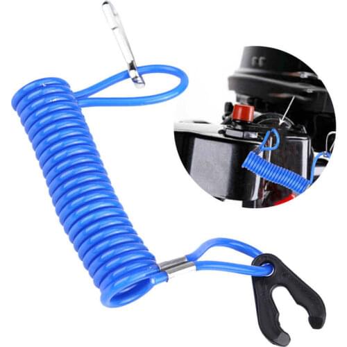 2 pcs Outboard Engine Ignition Emergency Kill Stop Switch Safety Tether Lanyard for Yamaha