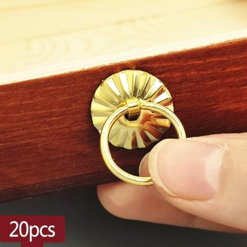 20pcs Antique Sun Handle Jewelry Wine Gift Box Handle Pull Wooden Case Knob Ring Pin Handle Drawer Kitchen