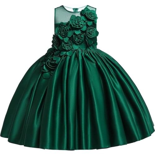 2021 Summer Baby Girl Party Dress Kids Dresses For Girls Children Elegant Birthday Princess Dress Wedding Dress 10 Year Vestidos