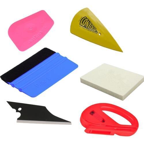 6PCS Vinyl Tool Kit Felt Squeegee Vinyl Cutter For Decals Wrap Film Car Styling