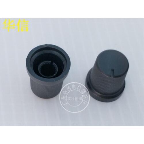 100pcs 17 type black potentiometer knob cap / potentiometer fader cap 17 * 17mm