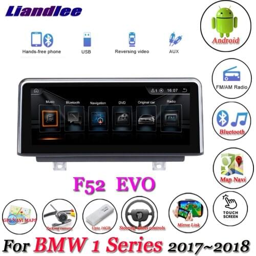 For BMW 1 Series F52 2017-2018 Original EVO System Car Android 10.0 Player Multimedia System Carplay Androidauto GPS Navigation
