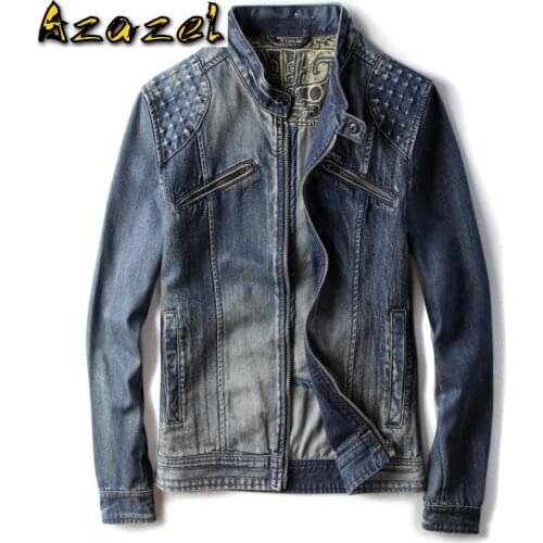 European Casual Mens Jeans Jackets and Coats Plus Size XXXL Name Brand Mans Overcoats Spring Denim Streetwear Mens Topwear 2019