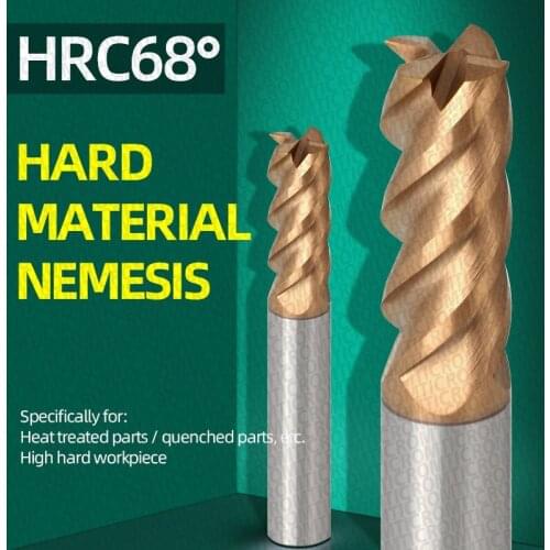 Milling Cutter Alloy Coating Tungsten Steel Tool Cnc Maching HRC68 Endmill Top ROMTIC Milling Cutter Kit Milling Machine Tools