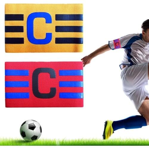 Soccer Football Armband Adult Children Durable Armband Captain Sports Bands Team Exercise Breathable Elastic Armbag