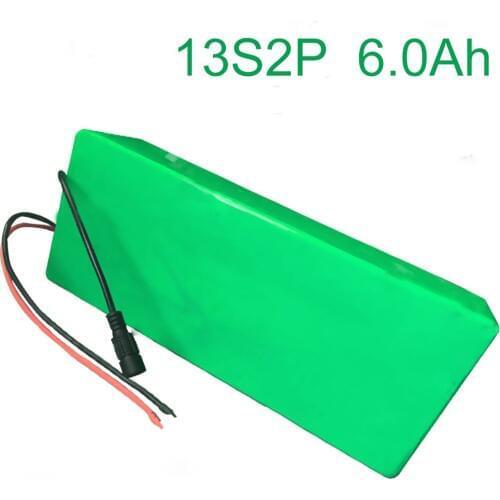 48V 6Ah 13S2P 18650 Li-ion Battery Pack E-Bike Ebike electric bicycle Accept customization