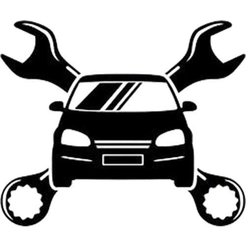 Mechanic Logo Decal Sticker Wall Vinyl Art Wall Living Room Home Art Wall Stickers Decals Mural Removable DK-38