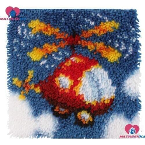 Latch Hook kits Cushion Helicopter Foamiran for crafts Latch Hook Rug Kits cross stitch pillow Home decor accessories kids gifts