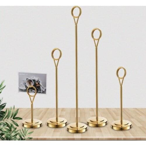 Place Card Holder Tabletop Menu Holder Harp-Clip Number Holder Recipe Holder Reserved Card Holder For Restaurants, Weddings
