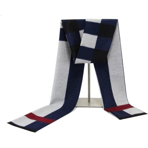 New Plaid Men Scarf Warm Winter Scarf Unisex Men Blanket Shawls Soft Cashmere Scarf Scarves Large Luxury Brand