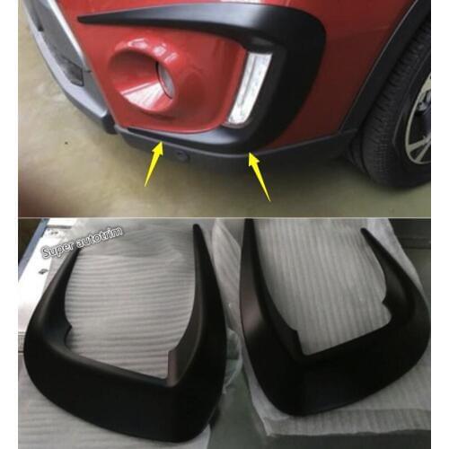 Lapetus Front Head Fog Lamps Lights Eyelid Eyebrow Protection Scuff Cover Trim 2 Pcs Fit For Suzuki Vitara Escudo 2015 - 2018