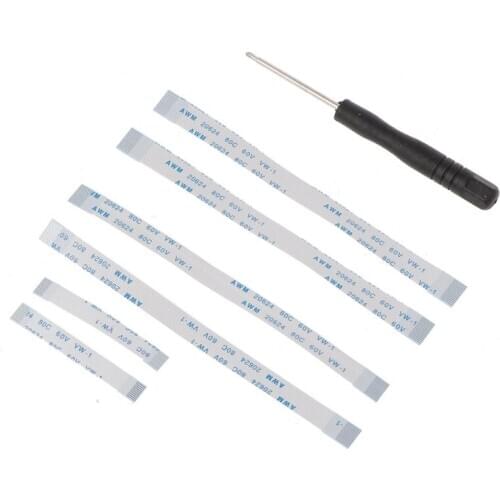 10/12/14 Pin Charging Board Power Switch Ribbon Flex Cable + Screwdriver Tool For 4 PS4 Controller