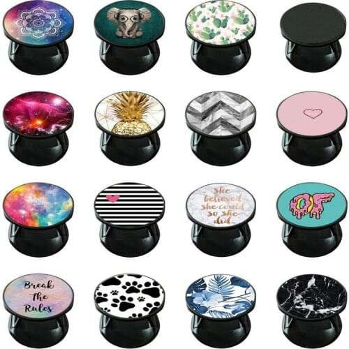 Phone Holder Rotatable Round Bracket Anti-Fall Lazy Finger Ring Mobile Phone Stand