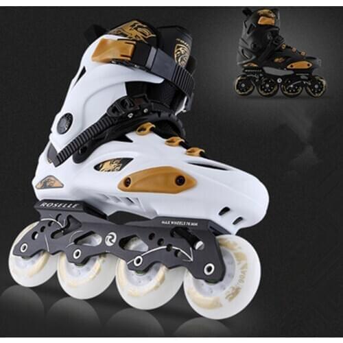 Original ROSELLE Inline Roller Skates Slalom Skate Sliding Free SkatingAdult Kids Beginners Skating Shoes 4 Wheels Patines