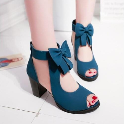 New fashion Women shoes bowknot high Heel zipper Sandals Summer New High Heel Shoes Fashion Mesh fashion women sandals