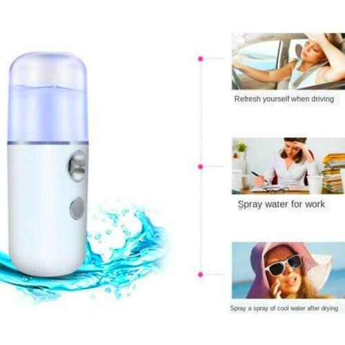 Water Meter Nano Spray Water Replenishing Device Portable Face Humidifier Pen Wu Yi Cold Spray Steam Facial Steamer