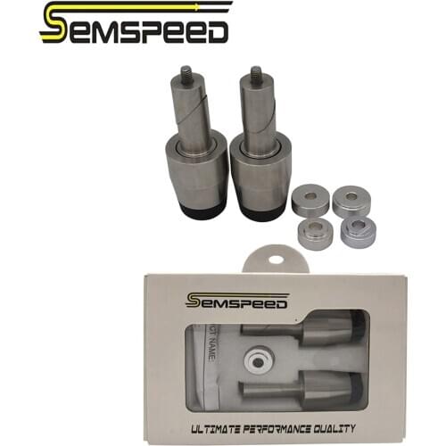 SEMSPEED Stainless Steel For SYM JOYMAX Z300 Z250 GTS300i 125 CRUISYM300 Motorcycle Handlebar Grips Plug Slider Handle Bar Ends
