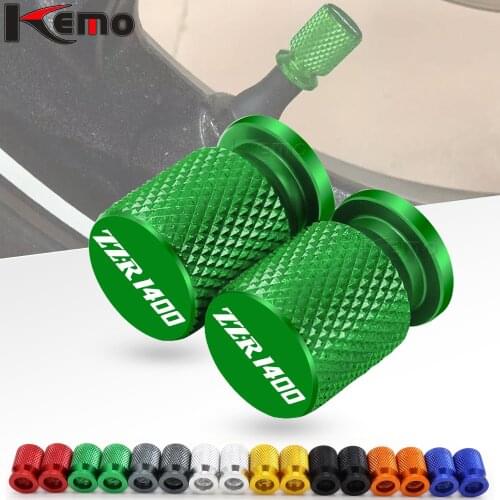 For Kawasaki ZZR1400 ZZR 1400 all year Universal Motorcycle Accessories Wheel Tire CNC Aluminum Valve Stem Caps Airtight Covers