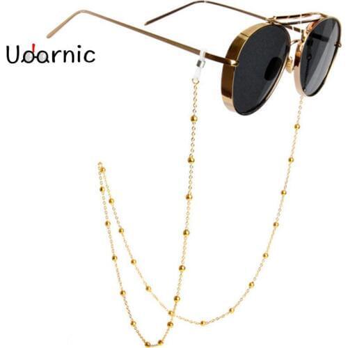 70cm Vintage Bead Glasses Chain Gold Silver Holder Cord Retro Spectacles Lanyard for Women Sunglasses Not Included 242-017