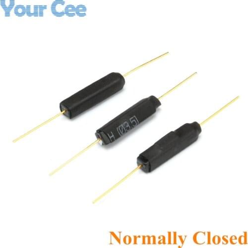 10 pcs Reed Switch Plastic Type GPS-14B 2*14 Anti-Vibration Damage Magnetic Switch NC Normally Closed
